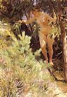 Naken under en gran [Nude under a fir] by Anders Zorn